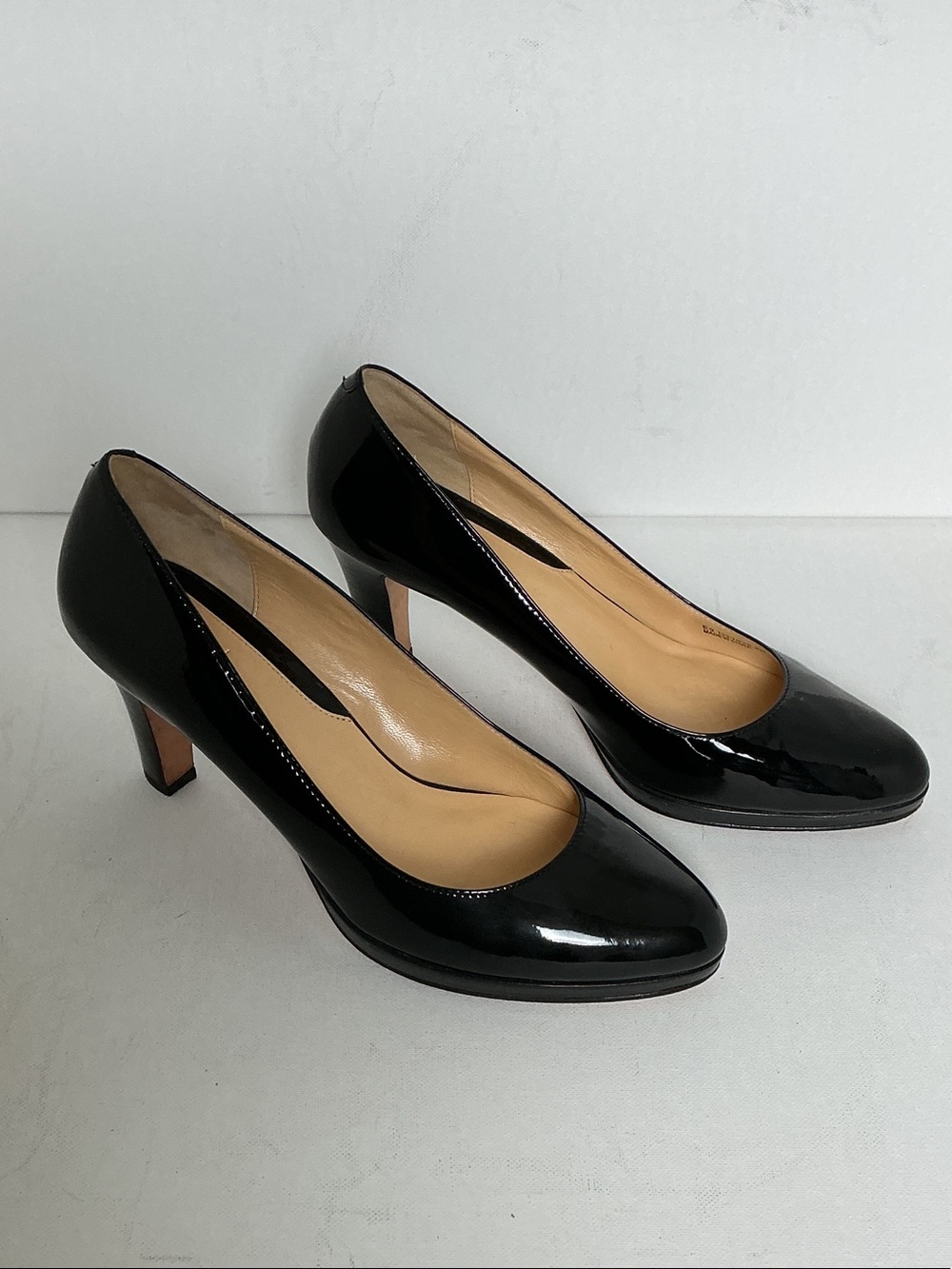 Cole Haan Black Patent Leather Platform Pumps